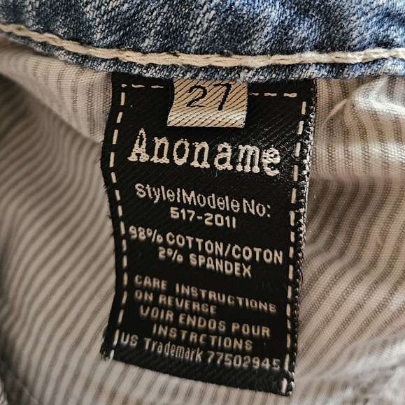 🌺Anoname Joelle Boot Distressed Denim Jeans - Picture 6 of 6